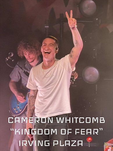 @Cameron Whitcomb performing his newest release “Kingdom of Fear” at Irving Plaza📍 #cameronwhitcomb #kingdomoffear #newrelease #fragileegostour #liveshow
