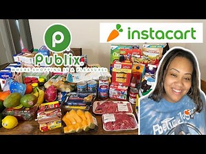 Publix Grocery Haul Using Instacart Delivery Service | Publix Grocery Haul 2022 | Instacart Delivery