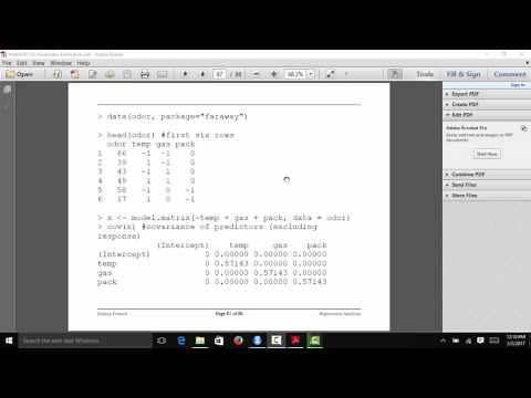 Orthogonal regressors and predictors