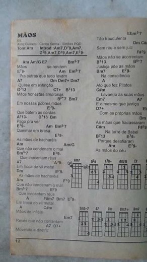 CIFRA - MÃOS - ZECA PAGODINHO