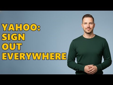 How To Sign Out Of All Devices On Yahoo Mail?
