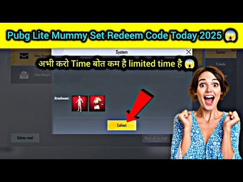PUBG LITE MUMMY SET REDEEM CODE 😱 | PUBG LITE REDEEM CODE TODAY 😍