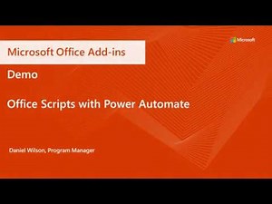Office Scripts with Power Automate