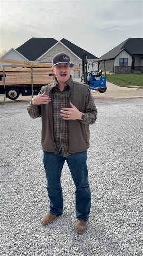 Here's why we don't drop all the lumber at once #crm #newhomebuild #construction #newbuild #home #springfieldmissouri #republicmo | CRM Built LLC