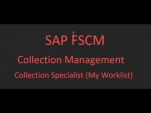 SAP_FSCM - Collection Management UDM_SPECIALIST (My Worklist) Process