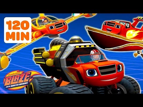 Blaze Transforms on Planet Mars, Rescues and MORE! | 120 MINUTES | Blaze and the Monster Machines