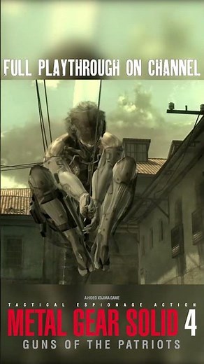RAIDEN VS. VAMP | Metal Gear Solid 4: Guns of the Patriots #metalgearsolid #metalgearsolid4 #shorts