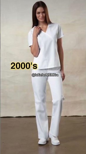 Evolución de los uniformes de enfermería 😨 #enfermería #laenfermemera