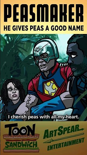 Peacemaker's favorite food - TOON SANDWICH #funny #peacemaker #jamesgunn #johncena #parody