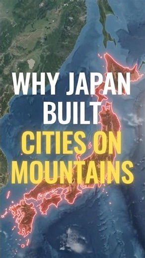 How Japan built cities on the edge of a cliff 🇯🇵 ?? #japan #travel #shorts