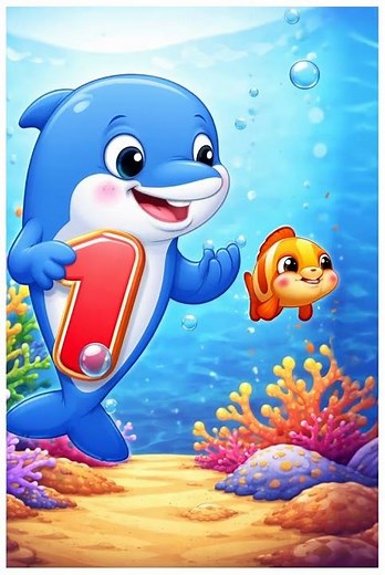 Learning Number 1 with Baby Shark 🦈🔢 | Fun Counting Video for Toddlers, Preschool & Kindergarten