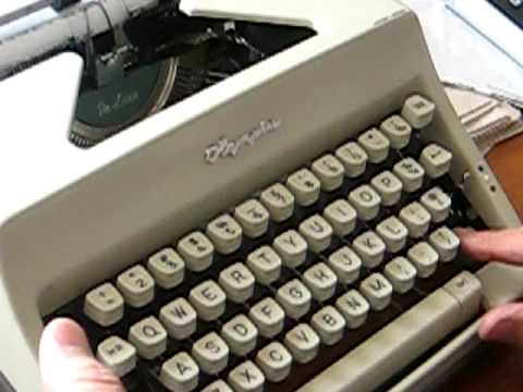 Typing with a typewriter