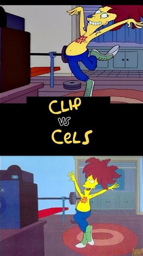 Simpsons SIDESHOW BOB - DIE BART DIE -- animation art cel and the episode clip from Cape Feare