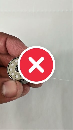 How to put bobbin correctly in bobbin case. #sewingtutorial #sewing #sewingtips #sewingtricks