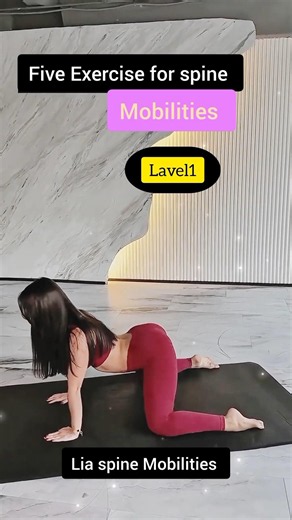 5 Exercise for spine Mobility lavel. #spinemobility #motivation #fitness #shots .