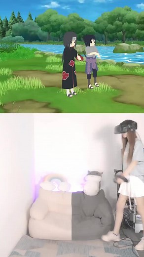 Let's do it together #VR #vrbox #virtualreality #naruto#game#vrchat