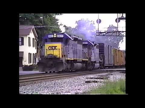 CSX early years my favorite runbys 1990s ( Revised)