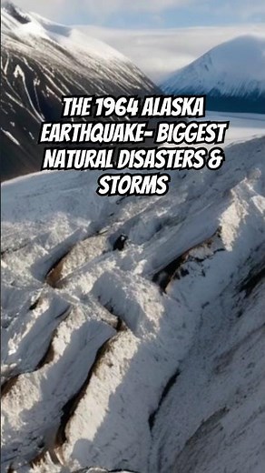 The 1964 Alaska Earthquake- Biggest Natural Disasters & Storms #naturaldisasters #storms #earthquake
