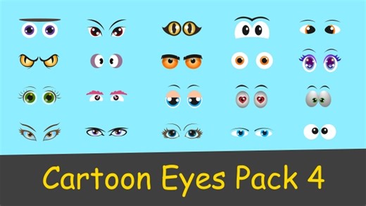 Cartoon Eyes Pack 4