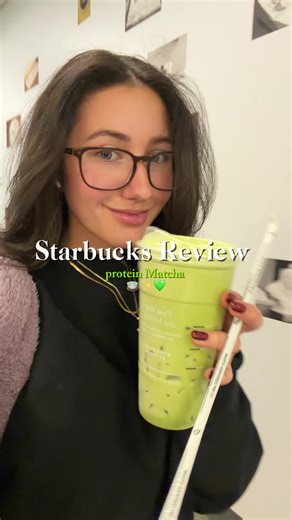 Im going to stop going to Starbucks Also the nutrition facts is for a grande so a little different than a venti #starbucksdrinks #proteindrinks #matchalatte #fitnessinspo #matchalover