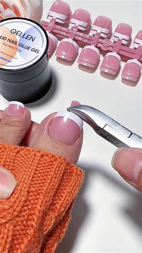 Summer is coming💖don’t miss out on these Pink toe press-on nails!🤩🤩#gellen #usanails #nailstutorial #nailglue #fyp