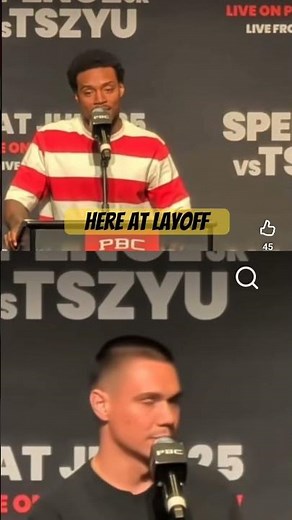 Errol Spence vs Tim Tszyu Highlights Press Conference - Spence vs Tszyu Highlights #shorts