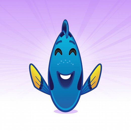 Just keep grinning, laughing, crying, aww-ing, and emoji-ing. #DisneyEmoji | Finding Nemo