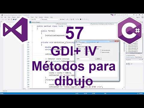 Programación Windows Forms C# 57 --- GDI+ IV, Métodos para dibujo