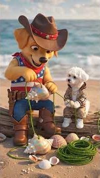 🐚 Subeo & Nana Build a Seashell Boat ⛵ #3DAnimation #SeashellBoat #BeachAdventure