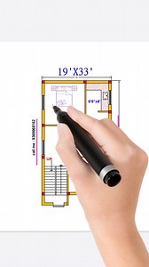 House plan:19'× 33' #gharkanaksha #architure #3dplan #reel https://youtu.be/5p-hWJwwj7U?si=tpeN31Yo63NbODTG | Home Designer