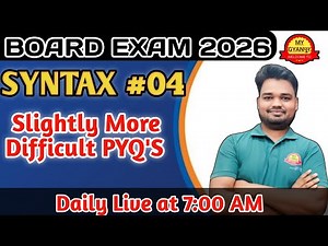 Syntax explanation in hindi।syntax english grammar class 12।syntax objective question।up board exam