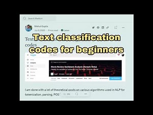 Text Classification codes for beginners, NLP