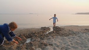 Boys Having Fun On Beach Stock Footage Video (100% Royalty-free) 3270221 | Shutterstock