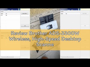 Review Brother ADS-3300W Wireless, High-Speed Desktop Scanner | 2.8-inch Touchscreen | Scans Up to 4