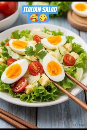Healthy Italian Egg Salad 🥗🔥5 Min Viral Recipe 😋#HealthyFood #EggSalad #QuickRecipe#FoodShorts#song