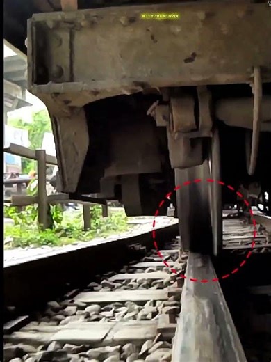 Railway Engineering Train Wheels Crossing Double Turnouts Safely! #TrainEngineering #Rail #shorts