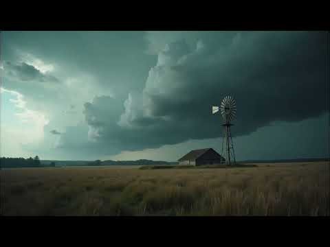 Countryside Windmills in 4K 🌾 8 Hour Ultra HD Rural Screensaver | Peaceful Scenic Landscapes