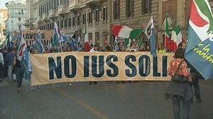 Video. Protests against citizenship for migrant children in Italy