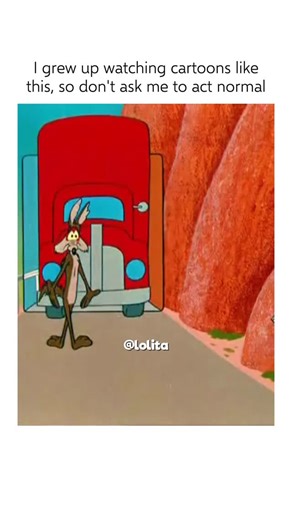 Lola on Instagram: "🏃‍♂️ Interesting Fact: Going! Going! Gosh! (1952) — For this Road Runner & Wile E. Coyote short, the animators relied heavily on real high-speed wildlife footage to study how actual coyotes accelerate, brake, and lose balance. They exaggerated these movements into the now-iconic “mid-air pause before falling,” which was first refined in this cartoon. To achieve the extreme motion blur during the Road Runner’s speed passes, the artists used a rare technique: smearing the char