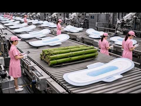 How Millions of Eco-Friendly Pads Are Made from Bamboo Every Day