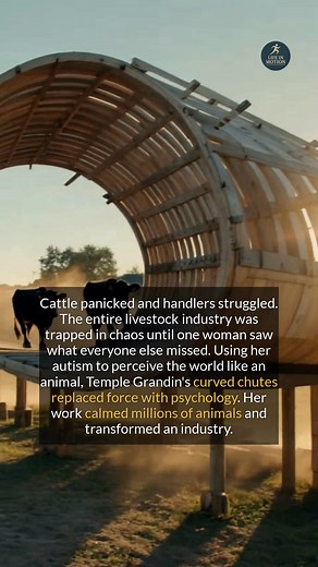 Temple Grandin transformed livestock handling with her innovative, empathy-driven engineering. #historyfacts #animalwelfare #engineering #didyouknow | Epic Minute