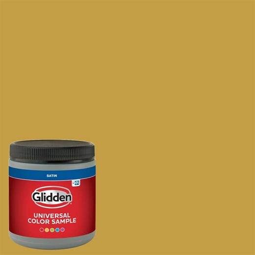 Check The Home Depot's Q&A Before Buying: Glidden 8 oz. PPG1107-7 Golden Field Satin Interior Paint Sample