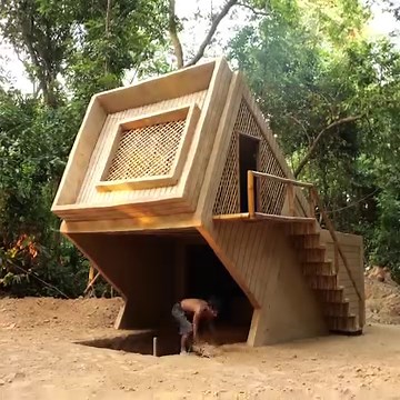 How to Building Bamboo House | Primitive Survival Tool
