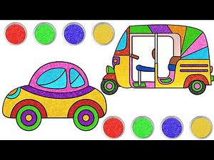 How To Draw Auto Rickshaw✏️🛺 | Step By Step Drawing | Vehicle Drawing | Chiki Doodle