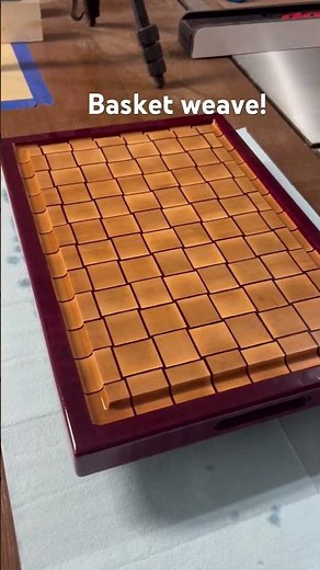 Basket weave cutting board