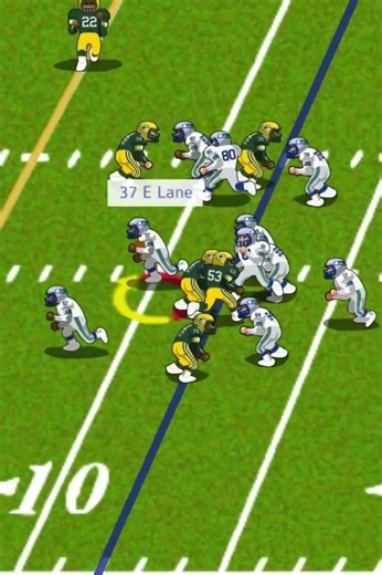 1984 Seahawks vs Packers (highlight) Eric Lane touchdown run.