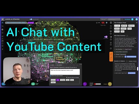 AI Chat with YouTube Videos | GPT-4 and InfraNodus Knowledge Graphs