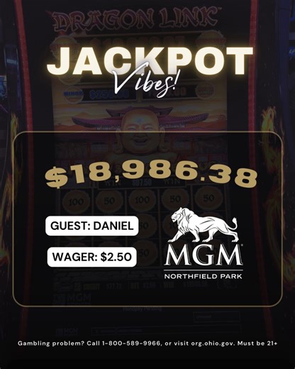 Dreams do come true—proved here by some of our recent AND BIG jackpot winners. 😎 Congrats to them! | MGM Northfield Park