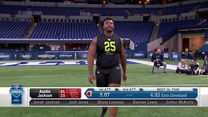 Austin Jackson runs 5.07 second 40-yard dash