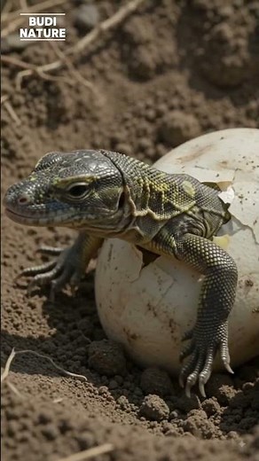 Life Cycle of the Komodo Dragon | From Egg to Giant Predator 🦎#lifecycle #komodo #nature #wildlife